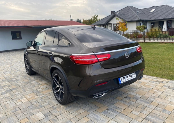 Mercedes-Benz GLE cena 210000 przebieg: 101000, rok produkcji 2017 z Dobra małe 46